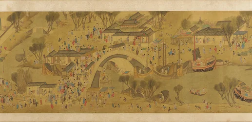 Festival da Primavera no Rio, dinastia Qing, século XVIII.