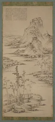 Spring Mists over a Riverside Pavilion, dinastia Ming, 1368-1644.