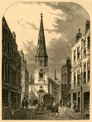 Igreja de St. Antholins, Watling Street 1868, 1897.