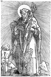 Santo Antônio, o Grande, estética egípcia