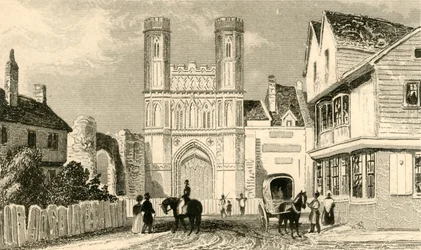 Portão de Santo Agostinho, Cantuária. Kent, c1835.