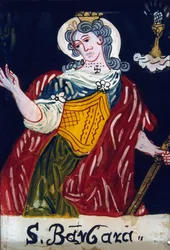 Santa Bárbara, mártir virgem cristã, século XIX