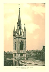 St Dunstan no leste, The Steeple, meados do século XIX.