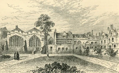St. Helens Priory e Leathersellers Hall, c1799, c1872.
