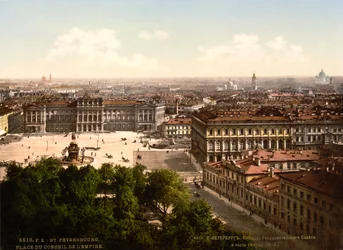 St Isaacs Square, São Petersburgo, Rússia, c1890-c1905