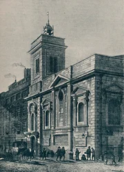 Igreja de St. Mildreds e as aves domésticas, 1907