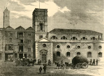 Igreja de St. Olaves, em 1820, c1878.
