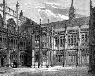 Claustros de St Stephens, Westminster Hall, Londres, 1900