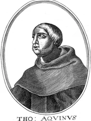 São Tomás de Aquino c1225-1274, filósofo e teólogo italiano