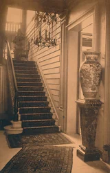 Escadaria na embaixada cubana em Bruxelas, Bélgica, 1927.