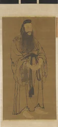 Figura em pé de Lü Dongbin, dinastia Ming, 1368-1644.