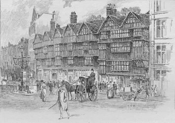 Staple Inn, Holborn Bars, Londres, c1910 1911