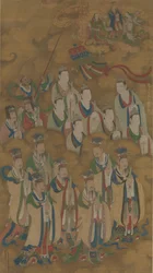 Divindades estelares das conchas do norte e do centro, datadas de 1454.