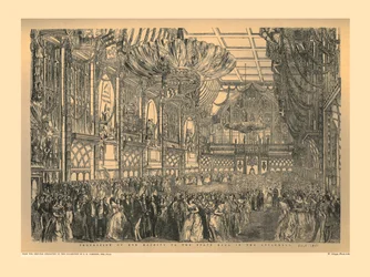Bola do estado no Guildhall, 1851, 1886