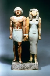 Estátua de casal egípcio, 5ª dinastia