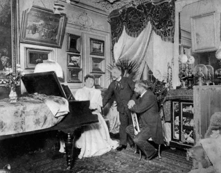 Stephane Mallarme, poeta e crítico francês, c1890s