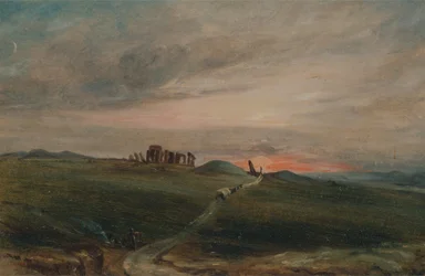 Stonehenge ao pôr do sol, 1836.