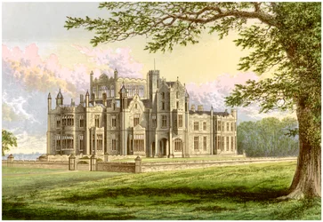 Stourton, Yorkshire, casa de Lord Stourton, c1880