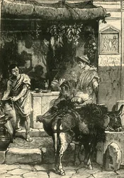 Cena de rua em Pompéia, 1890.