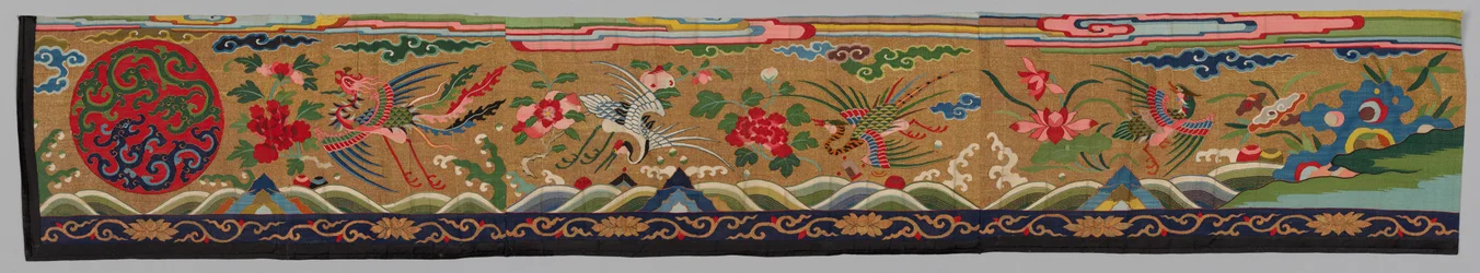 Tira de tapeçaria de seda Ko Ssu, 1700s-1800s.
