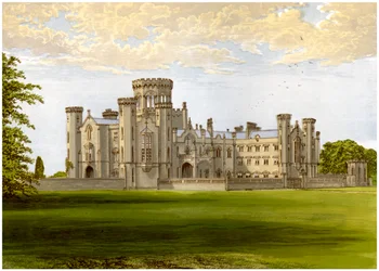 Studley Castle, Warwickshire, casa da família Walker, c1880