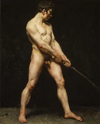 Estudo de um homem nu, c. 1810-20