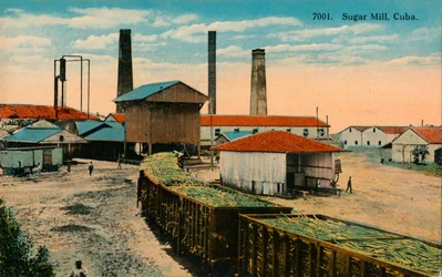 Fábrica de açúcar, Cuba, c1910