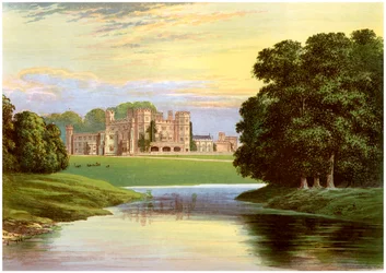 Castelo de Sundorne, perto de Shrewsbury, Shropshire, casa da família Corbet-Pigott, c1880