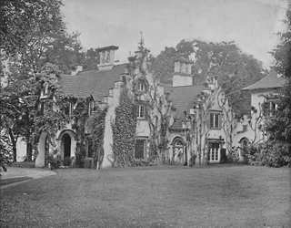 Sunnyside, casa de Washington Irving, perto de Tarrytown, Nova York, c1897.