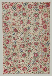 Suzani: cortina ou colcha, por volta de 1800.