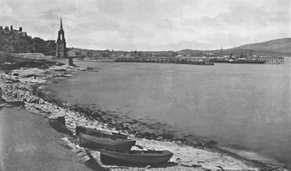 Baía e cais de Swanage, c1910