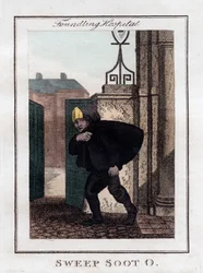 Varrer fuligem O, Hospital Foundling, Londres, 1805