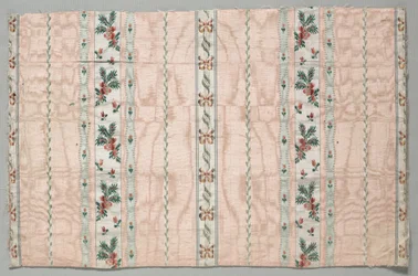 Tafetá, brocado, final dos anos 1700.