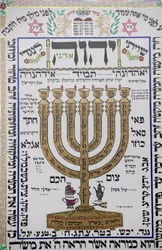 Arte Talmud na sinagoga de Herzliya, Hertzliya, Israel