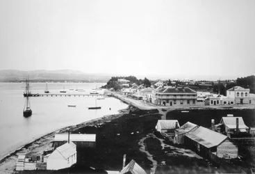 Tauranga, Bay of Plenty, Ilha Norte, Nova Zelândia, 1875