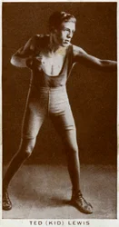 Ted Kid Lewis, pugilista britânico, 1938