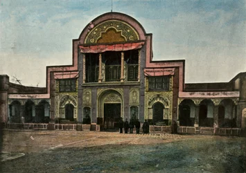 Teerã. Porte Du Palais Du Schah, portão do palácio do xá - Teerã, 1900.