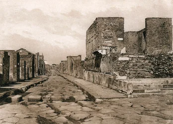 Tempio della Fortuna, Pompéia, Itália, c1900s