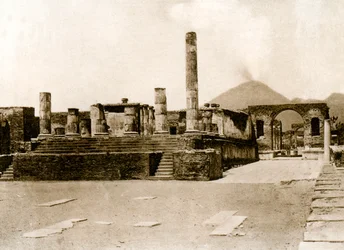 Tempio di Giove, Pompéia, Itália, c1900s