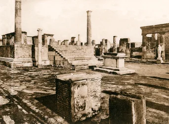 Tempio di Giove, Pompéia, Itália, c1900s