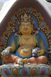 Templo dos Mil Budas. A congregação Dashang Kagyu Ling. Deidade. Dzambala : o Buda da Riqueza, La Boulaye, França