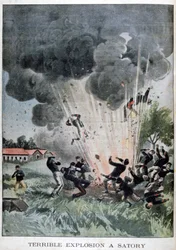 Terrível explosão em Satory, França, 1902