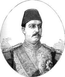Tewfik, Quedive do Egito, c1882
