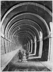 Thames Tunnel, Londres, meados do século XIX