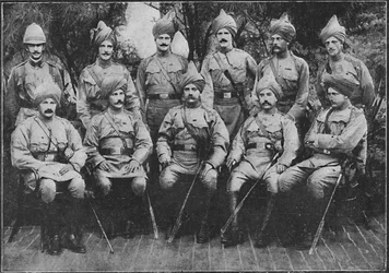 Os 16os lanceiros de Bengala, 1900.