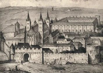 A Abadia de St Germain-des-Prés no século XIV, 1915