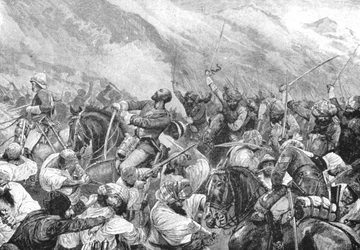 A Guerra do Afeganistão, 1879: A morte do major Wigram Battye na batalha de Futtehabad ..., 1901.