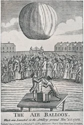 O balão de ar, 1783, 1920.