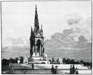Albert Memorial, Kensington, Londres, 1900