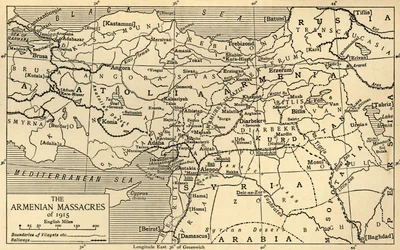 Os massacres armênios de 1915, Primeira Guerra Mundial, c1920.